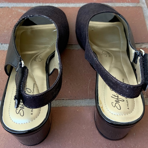 Soft Styles by Hush Puppies Black Slingback Shoes - Picture 2 of 9